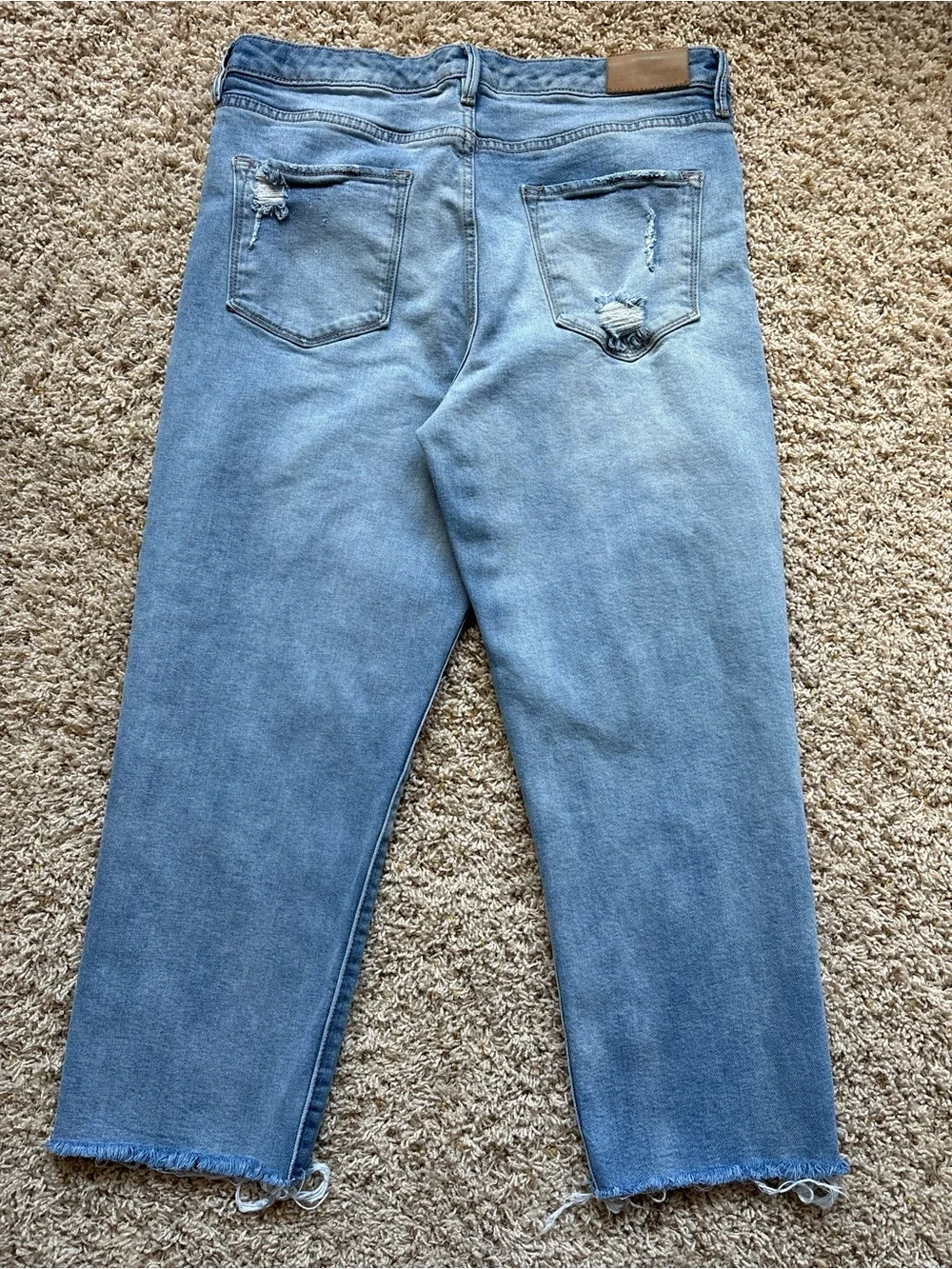 Dear John Jeans Frankie Super High Rise Straight Sz 27 Tide Pool